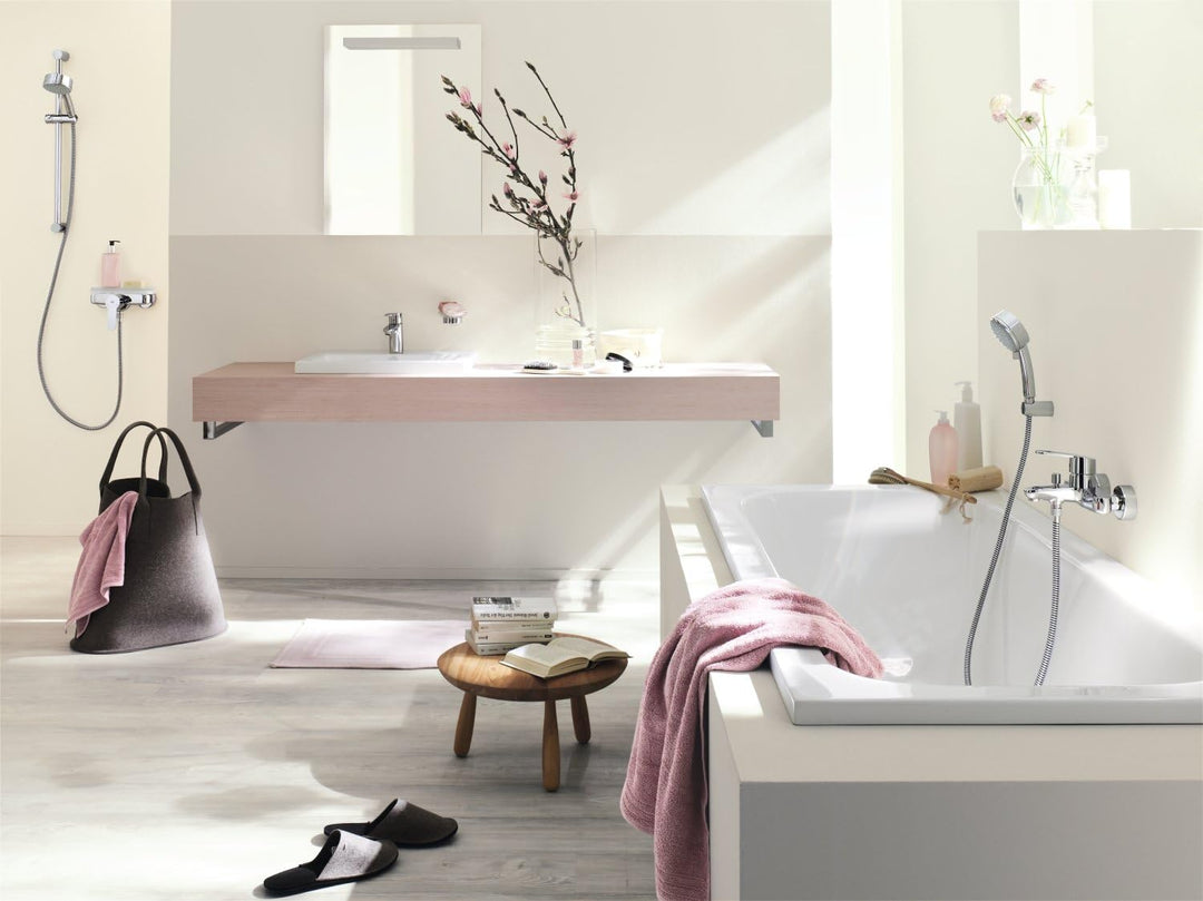 Grohe 2337420E Eurostyle Cosmopolitan, Badarmatur - Einhand-Waschtischbatterie, mit Zugstange, Energ