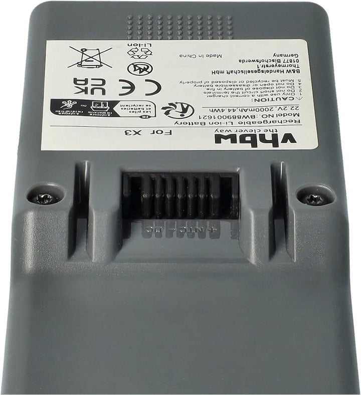 vhbw Akku kompatibel mit Genius Invictus X3 Staubsauger (2000 mAh, 22,2 V, Li-Ion)