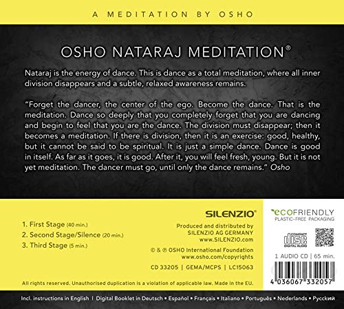 Osho Nataraj Meditation, Audio-CD
