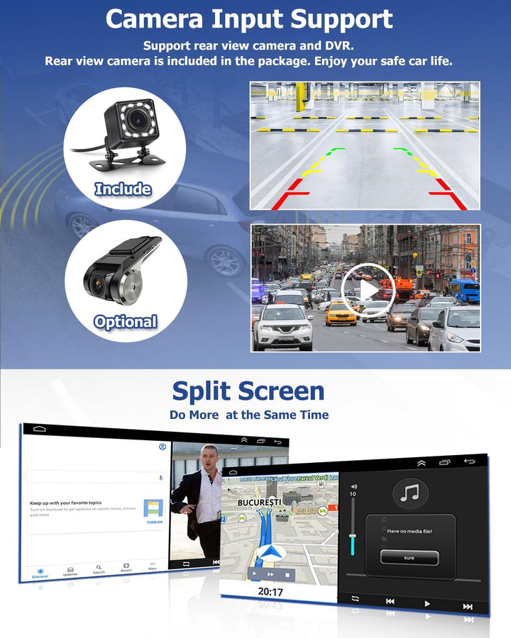 Hikity Android 13 Autoradio mit Navi für FIAT 500(2007-2015), 7 Zoll Touchscreen Auto Radio Bluetoot