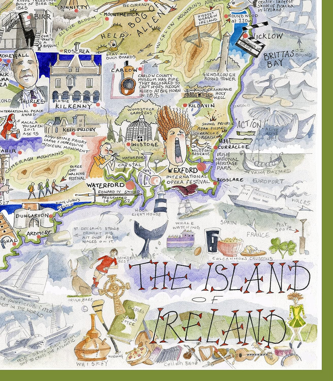 Map of Ireland Jigsaw 1000 Piece Puzzle