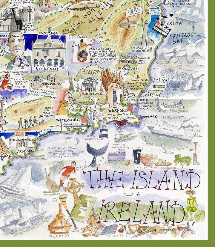 Map of Ireland Jigsaw 1000 Piece Puzzle