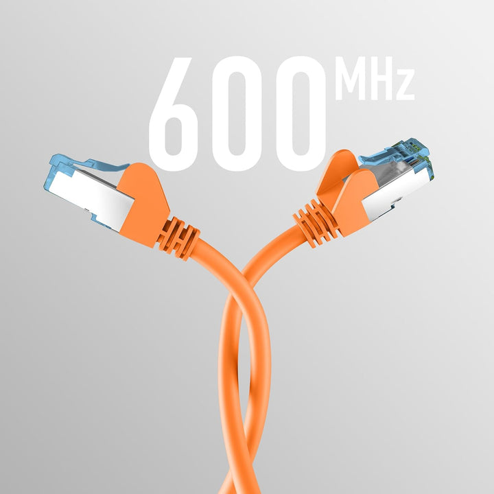 EFB-Elektronik - CAT. 7 Netzwerkkabel bis zu 10 Gbit - 50 m LAN Kabel Ethernet Kabel Patchkabel mit