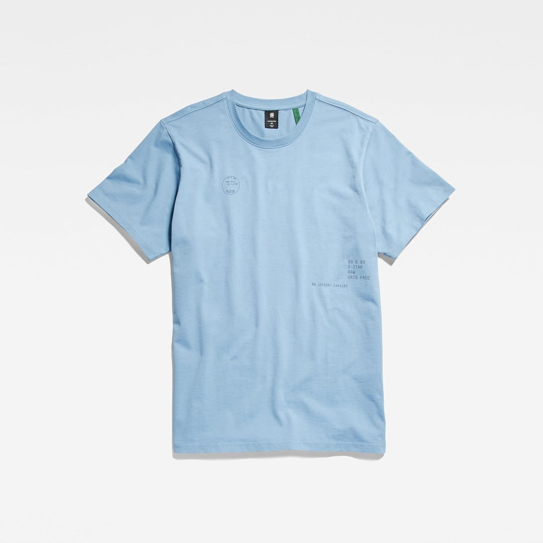 G-STAR RAW Herren Irregular Graphics Loose T-Shirts S Blau (Lake D22818-c784-813), S Blau (Lake D228