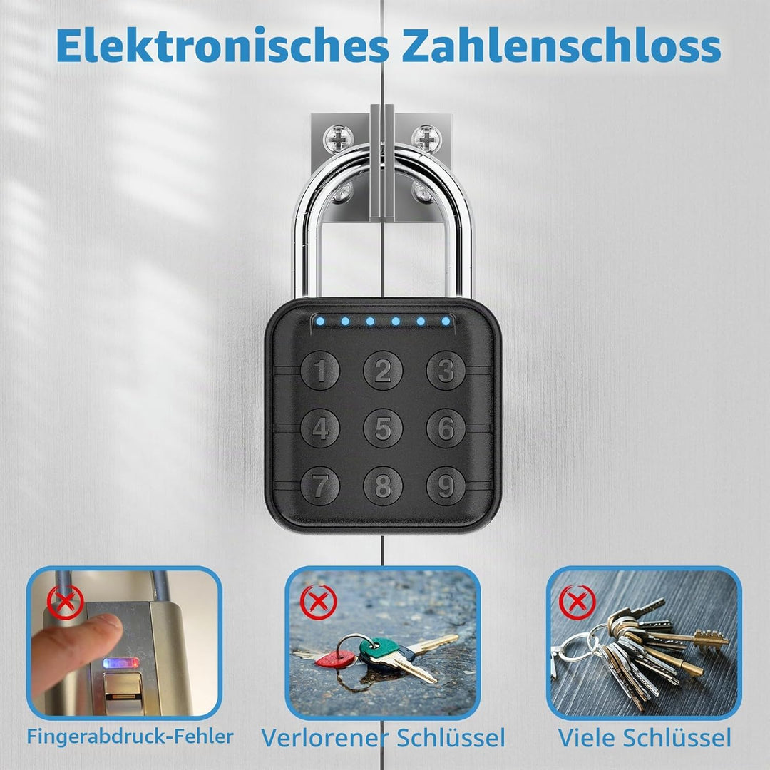 Zahlenschloss, Zahlenschloss für Spind, Schliessfach &amp; Gym Locker Lock - Hohe Sicherheit, einfach zu