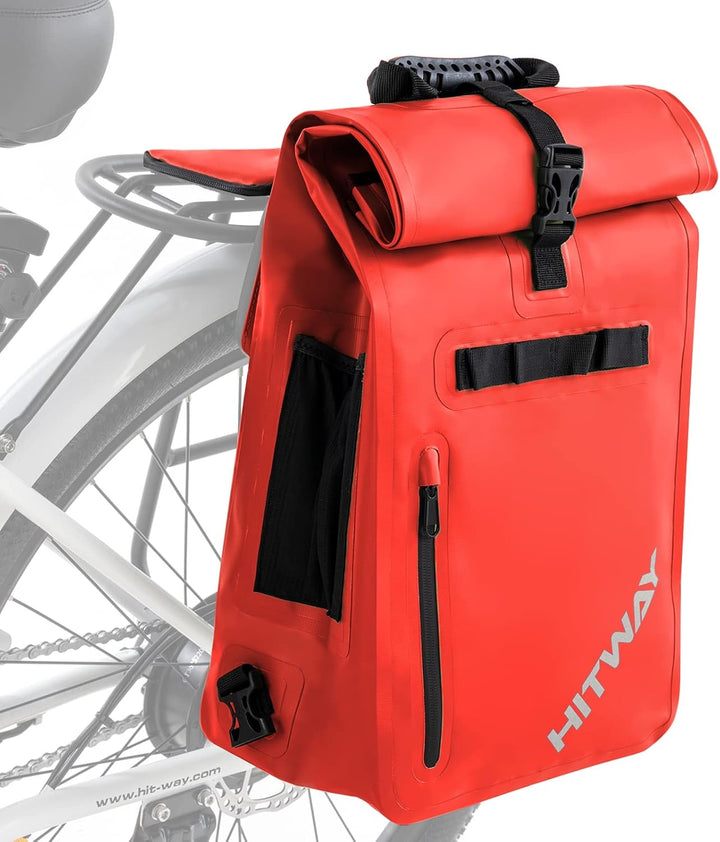 HITWAY 3in1 Fahrradtasche-29L-Geeignet als Umhängetasche - Gepäckträgertasche -Rucksäcke für Radspor
