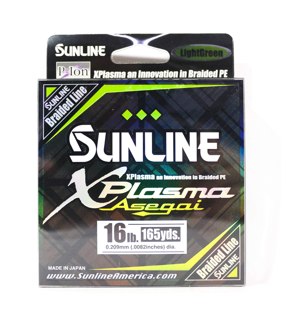 Sunline Unisex-Erwachsene 63043206 Xplasma Asegai Light Green 16LB Test/165 YD, lichtgrün