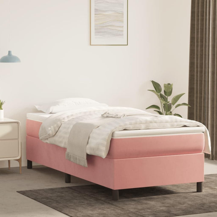 vidaXL Boxspringbett Bettgestell Einzelbett Polsterbett Bett Hotelbett Bettrahmen Lattenrost Schlafz