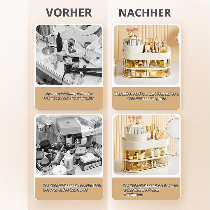 Make Up Kosmetik Organizer 3 Stöckig Multifunktionale Kosmetikregal Skincare Aufbewahrung Grosser Ka