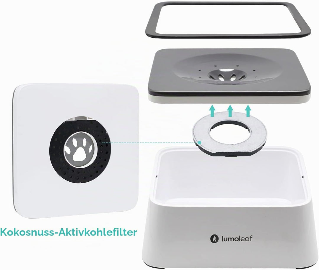 LumoLeaf Ersatzfilter für 2 l Haustier Wassernapf Kokosnuss Aktivkohle Filter für Hund Wasserspender