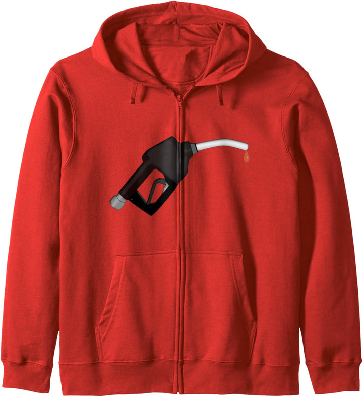 Tankstelle mit Gasdüse Kapuzenjacke