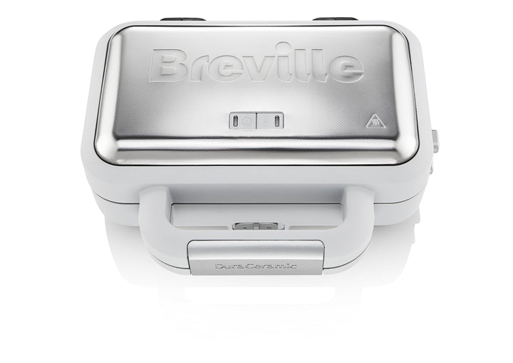Breville DuraCeramic Sandwichmaker mit tiefen Platten | Sandwichtoaster für 2 Scheiben mit variabler