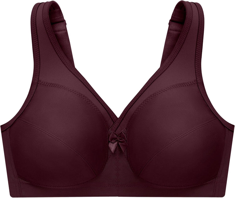 Glamorise Damen-BH 1005, Wein, 44J