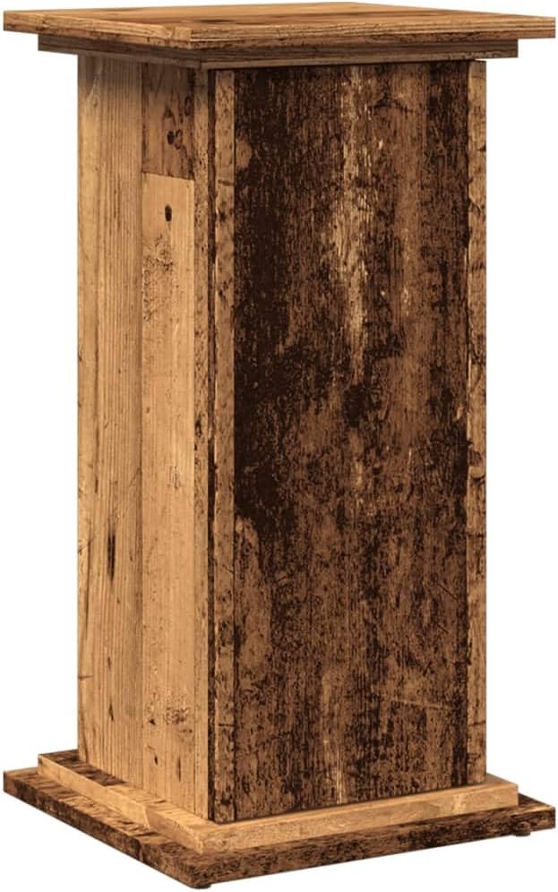 Generisch Postament mit Stauraum Altholz-Optik 31x30x60 cm Holzwerkstoff,Heim &amp; Garten,Rasen &amp; Garte
