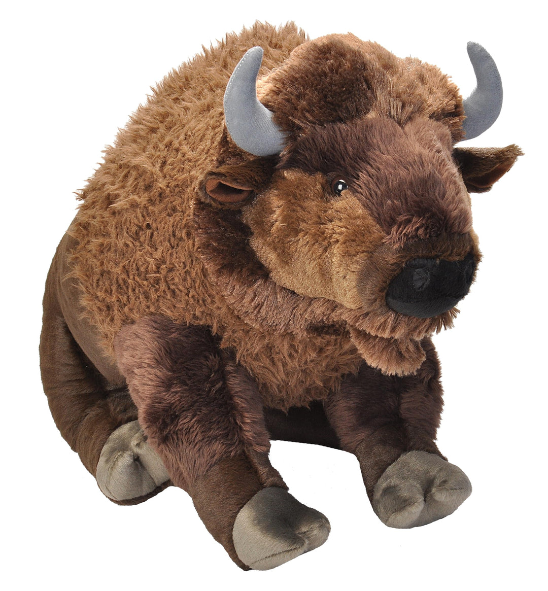 Wild Republic 19307 Jumbo Plüsch Bison Wisent, grosses Kuscheltier, Plüschtier, Cuddlekins, 76 cm, B