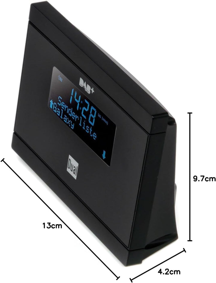 Dual DAB 2 A Digital-Radio Adapter mit Fernbedienung (LCD-Display, DAB(+)/UKW-Tuner, Alarmfunktion)