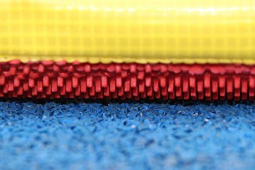 Callieway Premium Dog Agility Tunnel Sandsack - (2er Pack) gelb-blau mit Gumminoppen Stoppermatte fü