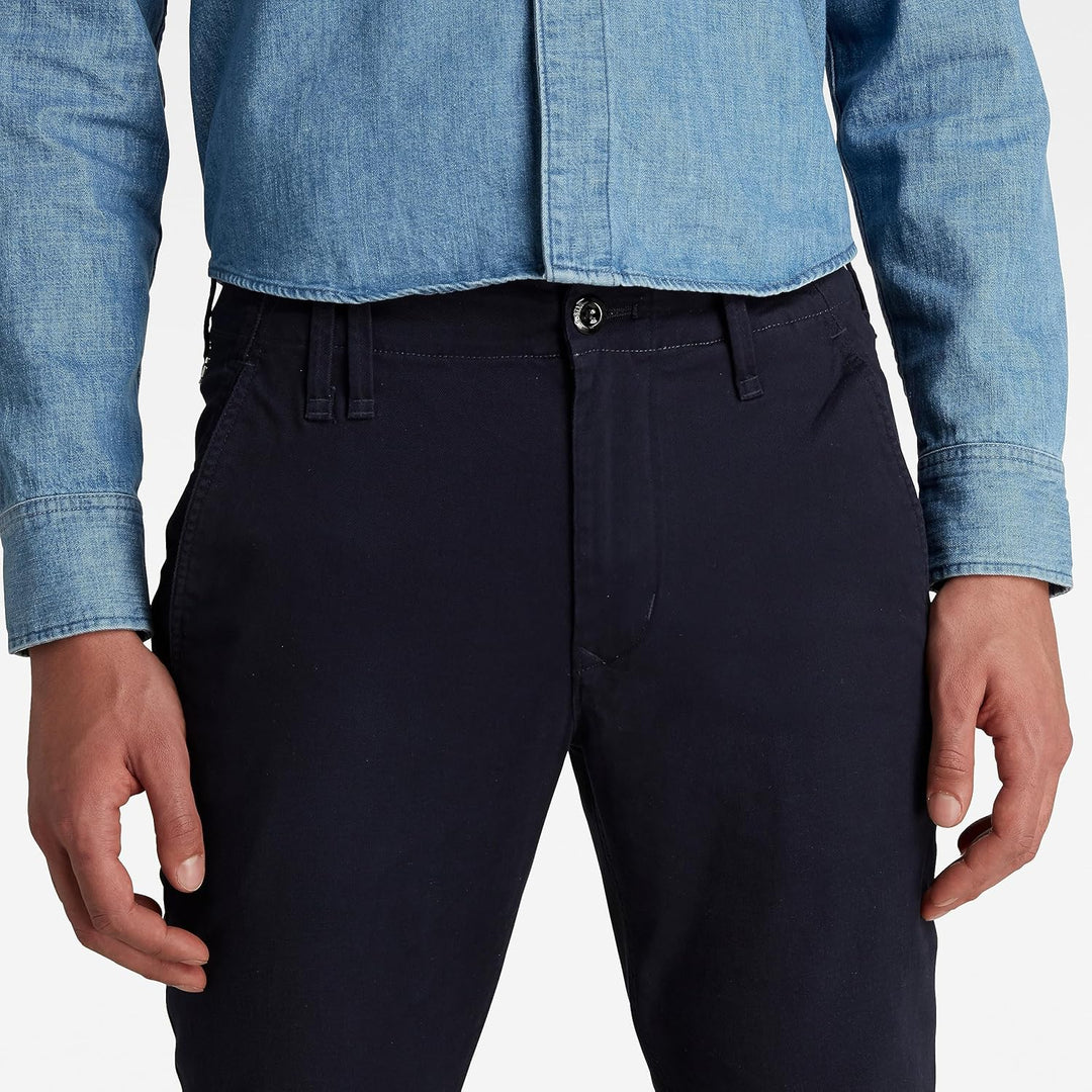 G-STAR RAW Herren Vetar Slim Chino 26W / 30L Blau (Mazarine Blue D14027-c072-4213), 26W / 30L Blau (