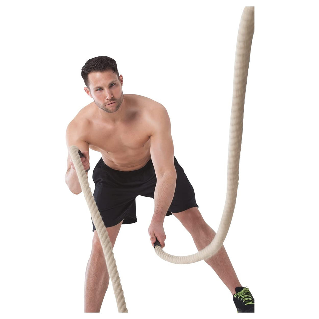 Sport-Tec Fitness Tau Trainingsseil Schlagseil Battle Rope Schlangenseil ø 4 cm 30.0 Meter, 30.0 Met