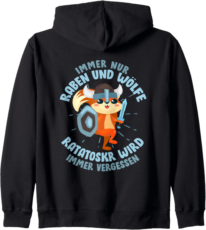 Nordische Mythologie Wikinger Tshirt Herren Ratatoskr Kapuzenjacke