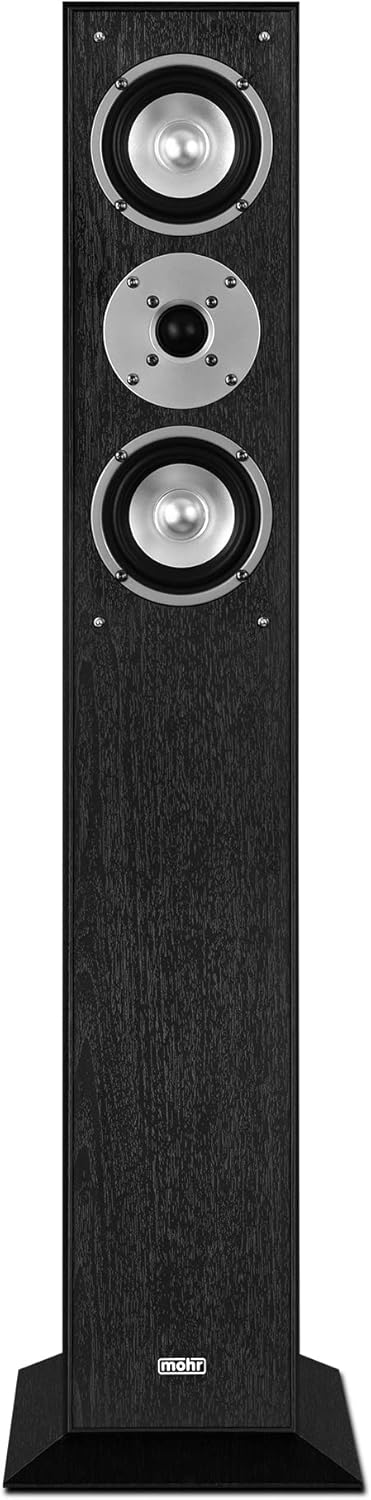 mohr 1 Paar Standlautsprecher SL15 schwarz Lautsprecherboxen, HiFi Klang zum günstigen Preis, Elegan