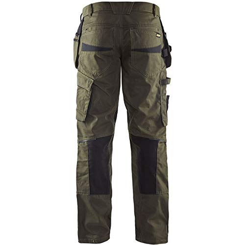 Blakläder 149613304599C156 Service Bundhose mit Nageltaschen Grösse in Olivegrün/Schwarz, C156 C156