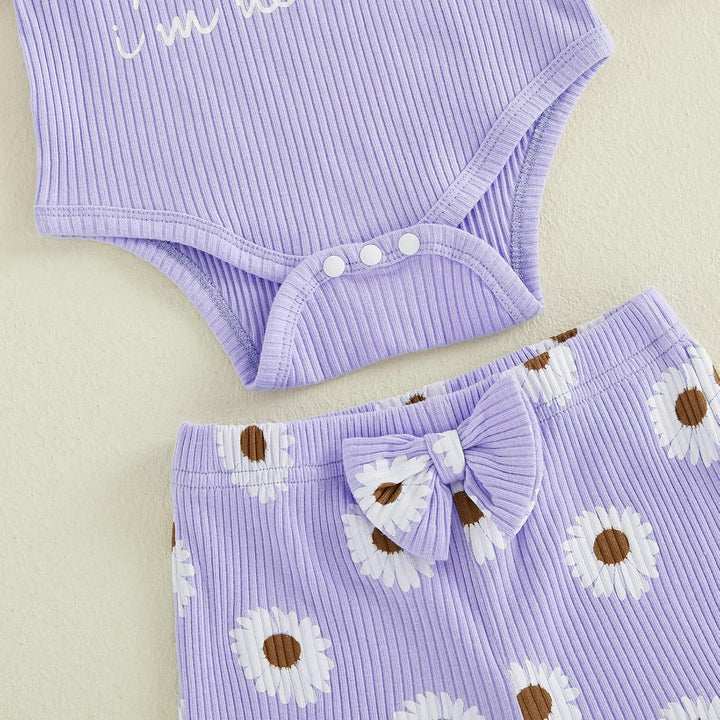 Baby Mädchen Winter Kleidung Set 0-3 Monate Lila, 0-3 Monate Lila