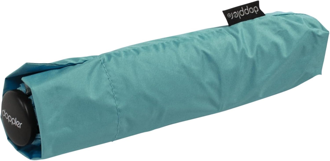 Doppler zero,99 extrem leichter Mini Damen Taschenschirm Aqua Blue Ivory UV, Aqua Blue Ivory UV