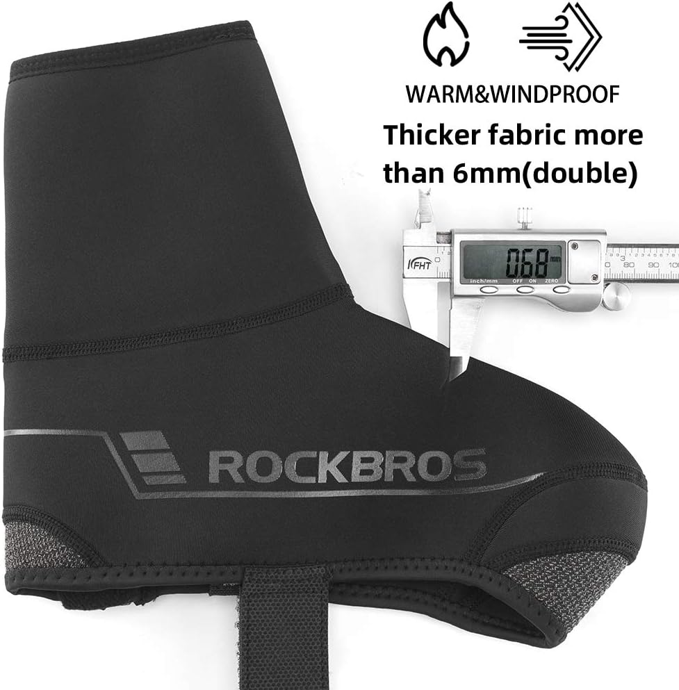 ROCKBROS Überschuhe Fahrrad Shoecover Überzieher für Radsport Rennrad MTB Abdeckung Windfest Damen H
