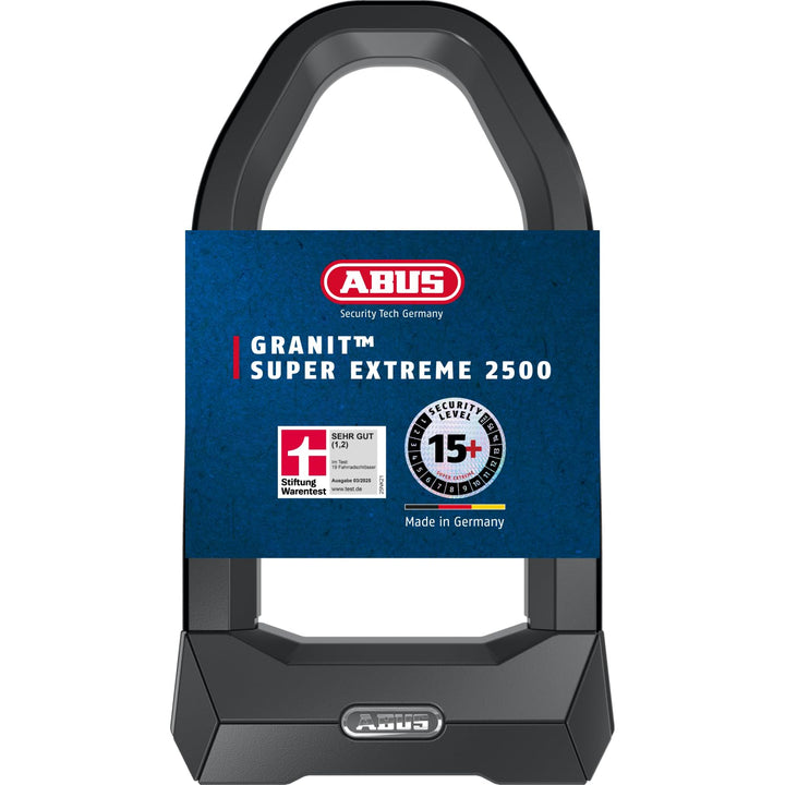 ABUS Bügelschloss Granit Super Extreme 2500/165HB230 - gegen Sägeangriffe mit Winkelschleifern spezi