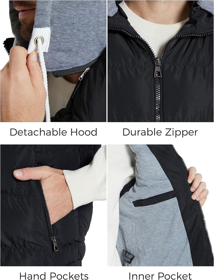 ZSHOW Herren Winter Weste Gesteppte Polsterung Puffer Ärmellos Jacke Warme Outdoor Weste Körperwärme