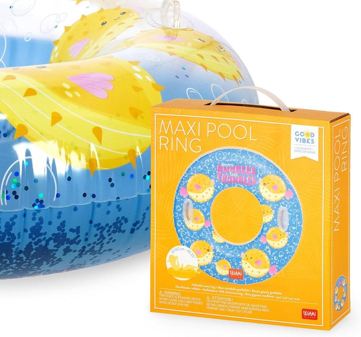 Legami - Pool aufblasbare Donut, Maxi aufblasbare Donut für Kinder und Erwachsene, Meer Strand aufbl