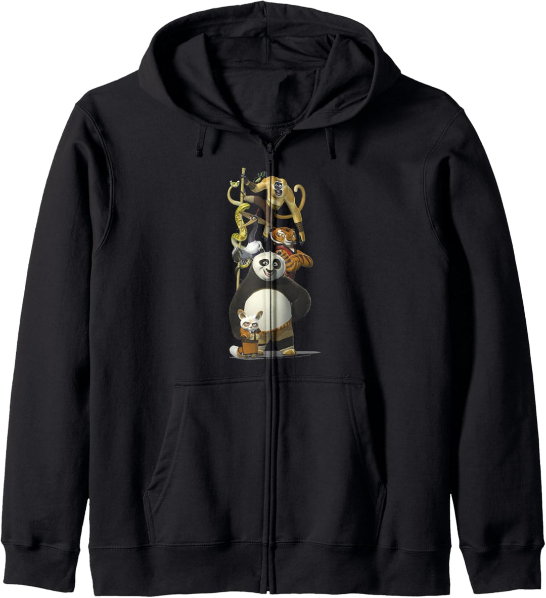 Kung Fu Panda Po And The Furious Five Portrait Kapuzenjacke