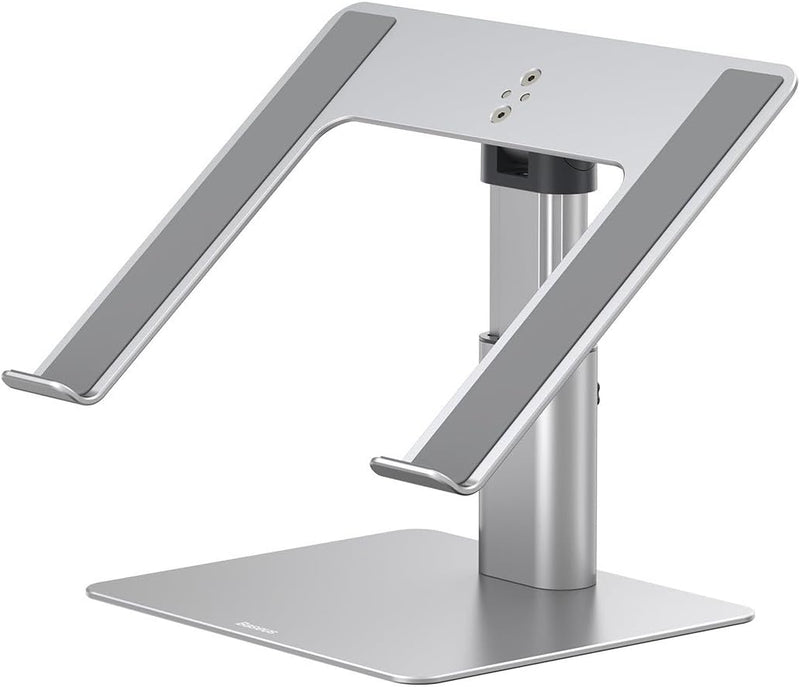 Baseus MacBook Metal Adjustable Laptop Stand, max 10 Kg Weight and 208 mm Height, Silver (LUJS000012