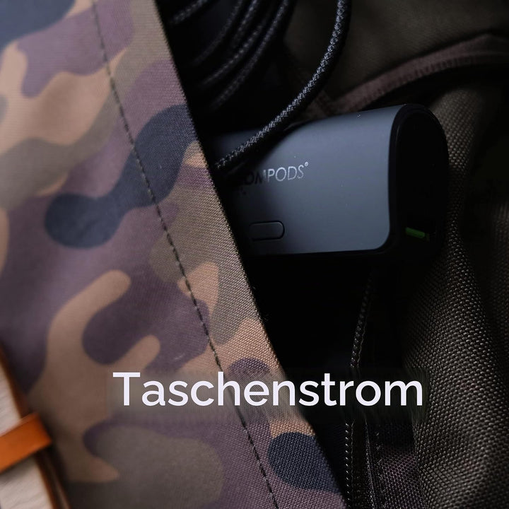 Boompods Powerboom Power Bank Schnellladefunktion 5000mAh - Universal USB/USB-C Powerbank klein, Han