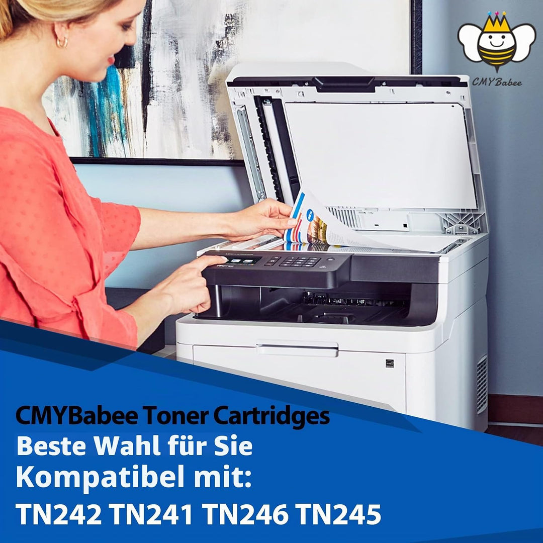 CMYBabee TN241Toner kompatible für Brother TN242 TN241 TN246 TN245 für Brother MFC-9332CDW DCP-9022C