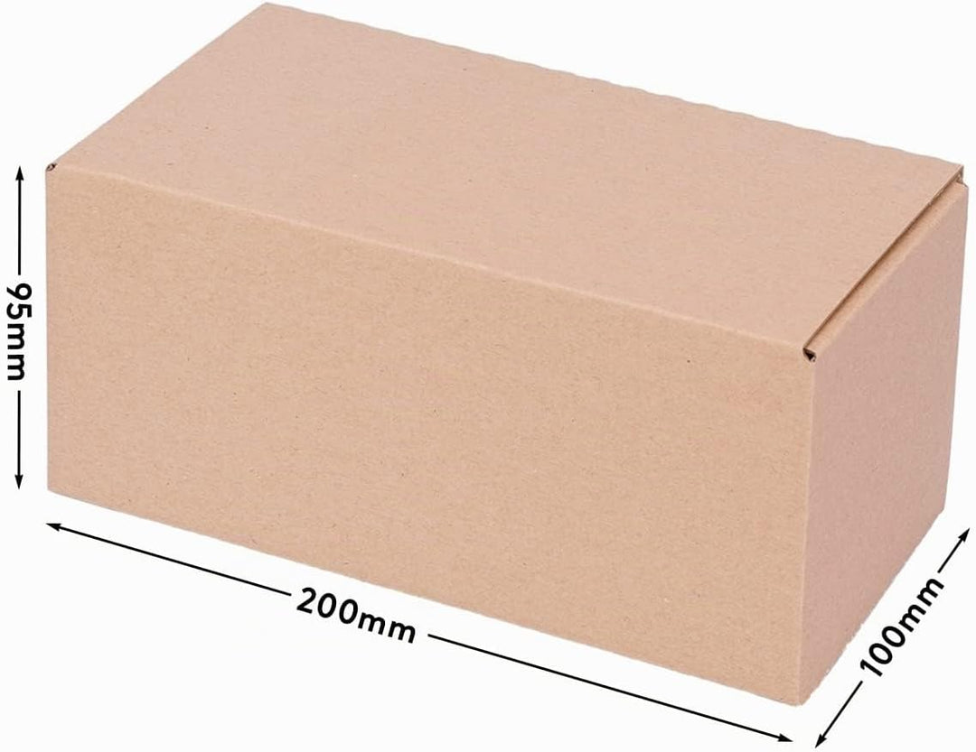 Automatik Karton - 120 Versandkartons mit selbstklebendem Deckel - Kartonagen 195 x 95 x 90 mm - VP2