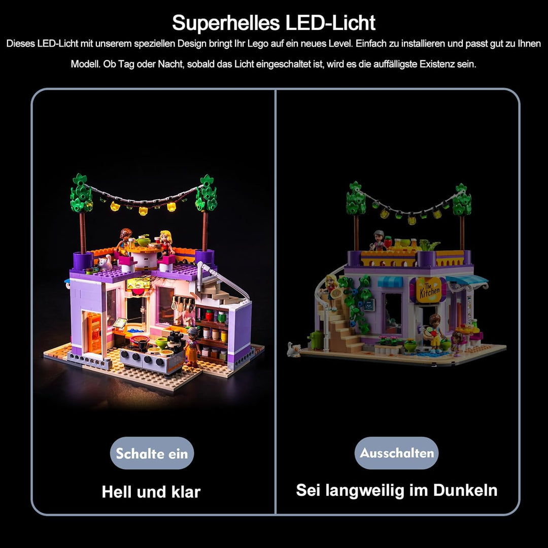 Led Licht Set Kompatibel mit Lego Friends Heartlake City Community Kitchen 41747 (Kein Modell), Deko
