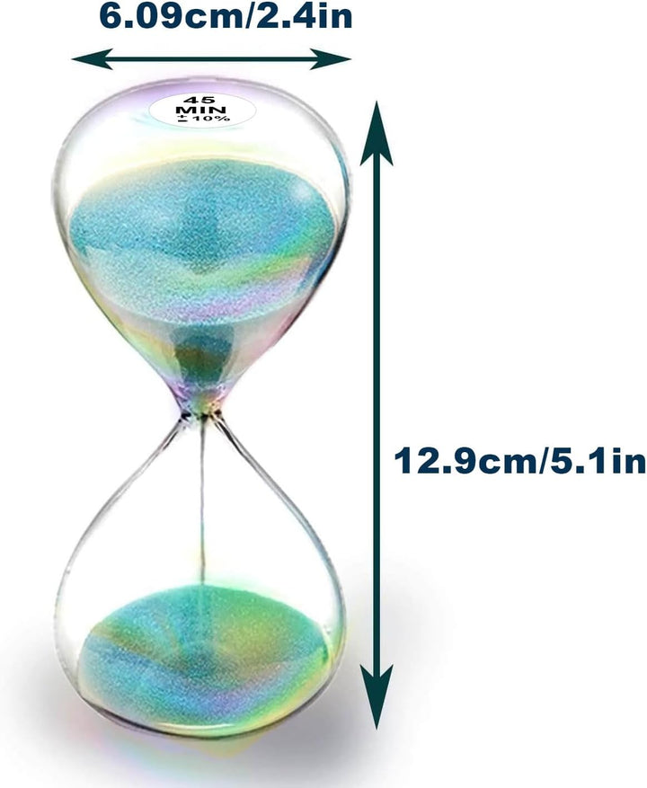 SuLiao Sanduhr, 45 Minuten, türkis, 45 Min Hourglass Sand Time, grosses Sandglas, reloj de Arena 45