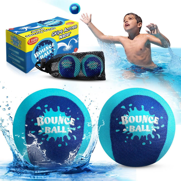 Wasser Sprungball, 2er-Pack Bounce Balls als Outdoor Games am Strand, See and Pool für Kinder 5-12 J