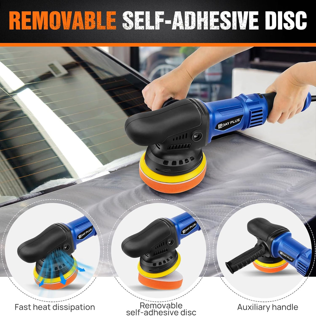 Dual Action Polisher Auto-Polituren und Poliermaschinen Exzenterschleifer 6 Gang Geschwindigkeit für