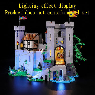 GEAMENT LED Licht-Set Kompatibel mit Lego Burg der Löwenritter (Lion Knight's Castle) - Beleuchtungs