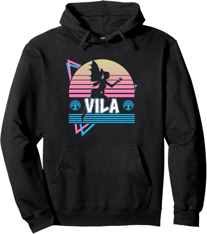 Vila Slaische Fee Slaische Mythologie Retro Pullover Hoodie