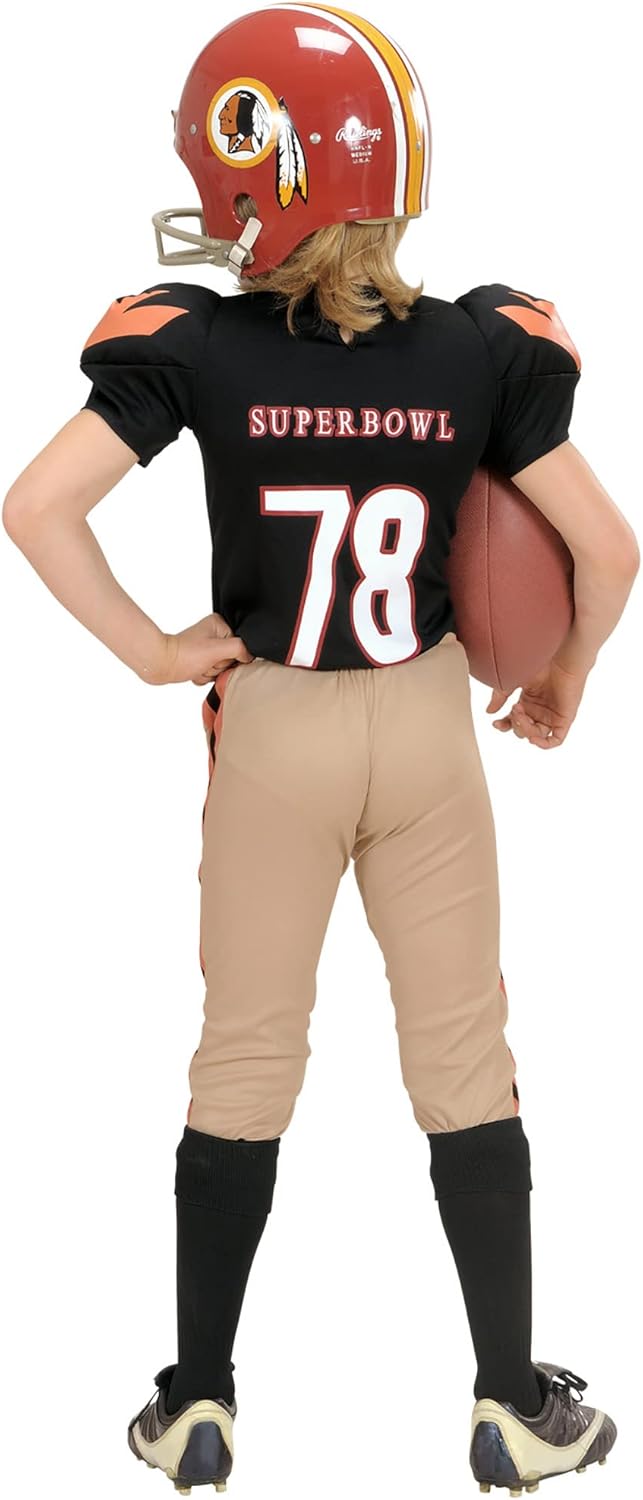 "AMERICAN FOOTBALL PLAYER" (stuffed T-shirt, stuffed pants) - (140 cm / 8-10 Years), 140