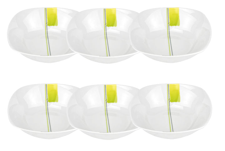 Van Well Manhattan 6er Set Müslischale, Suppenschale, kleine Schale, 142 x 142 mm, 300 ml, edles Mar