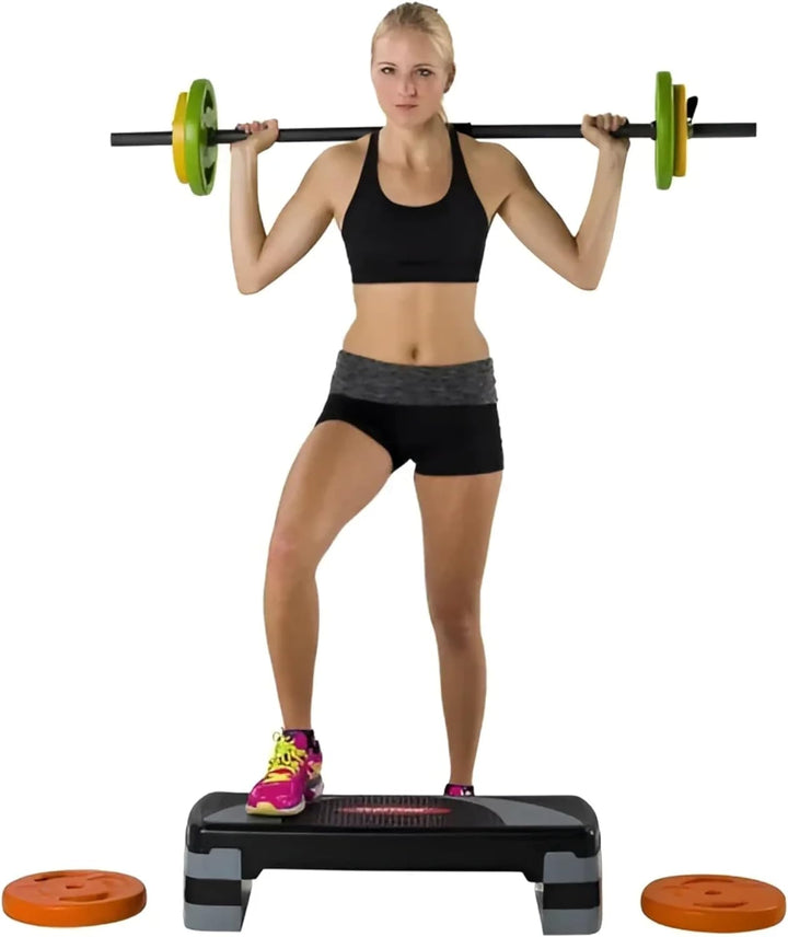 Fitness Aerobic Step, 3-fach höhenverstellbar, mit Anti-Rutsch-Auflage