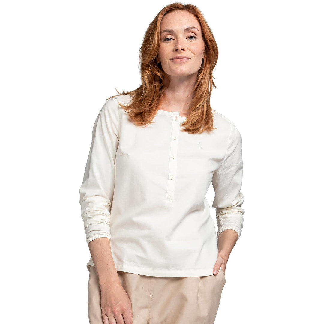 Schöffel Damen Catania Bluse Outdoorbluse Hemd 38 Whisper White, 38 Whisper White