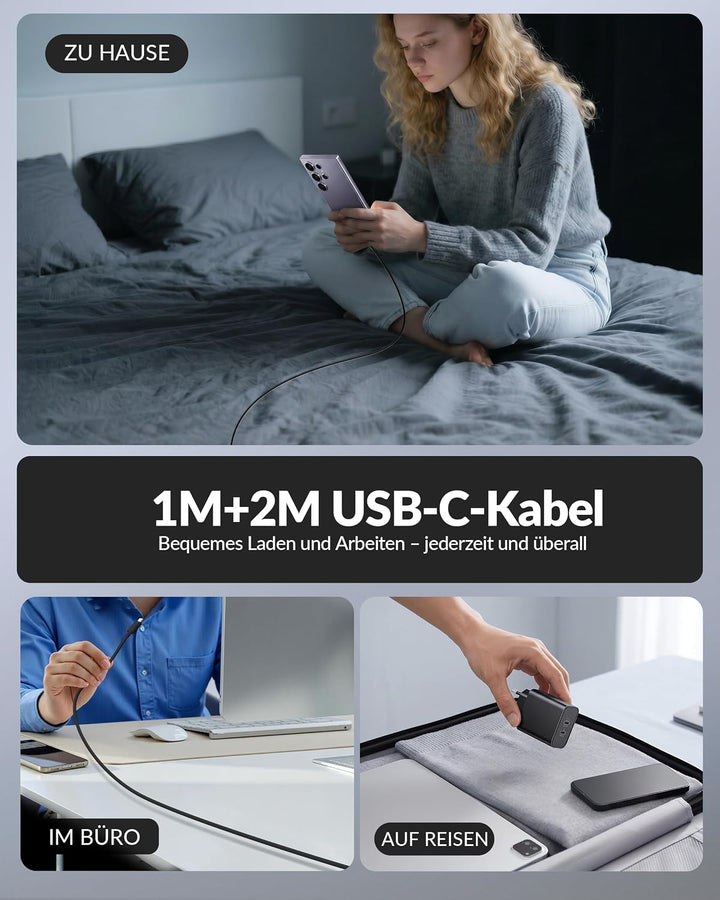 45W 2-Port Schnellladegerät Ladegerät für Samsung Galaxy S26/S25/S24/S23/S22/S21 Ultra FE, A16 A56 A