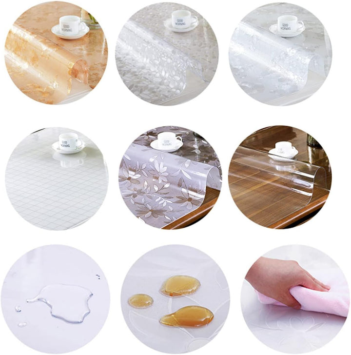FANIVIN Haushalt Küche PVC Tischdecke Tischmatte Schreibtisch Tischfolie Tischschutz Matte Wasserdic