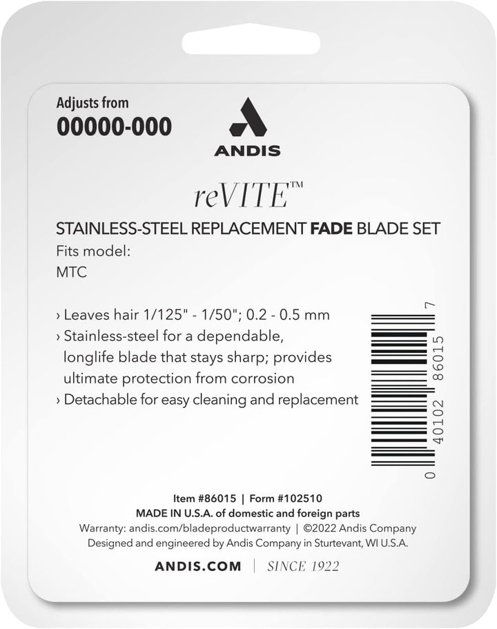 Andis MTC Adjustable Taper Blade Human Clipper Intl' Gray Lithium